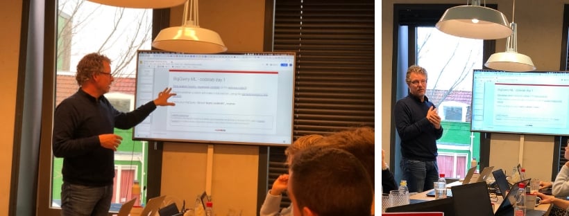 On BiqQuery and machine learning workshop at Oogstonline