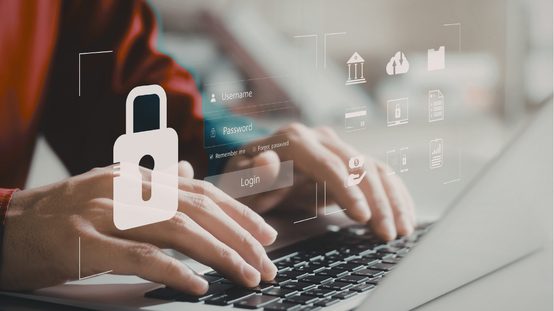 Data server room with organized cables