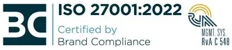ISO/IEC 27001:2022 certified