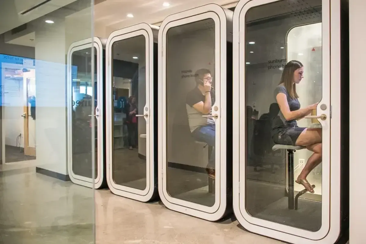 Framery phone booths at the CIC Rotterdam office