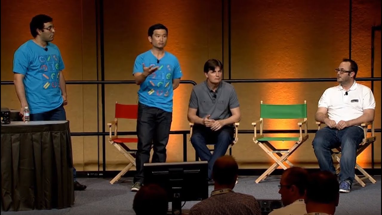 Het verhaal van Crystalloids, op het podium bij een Google Cloud-evenement